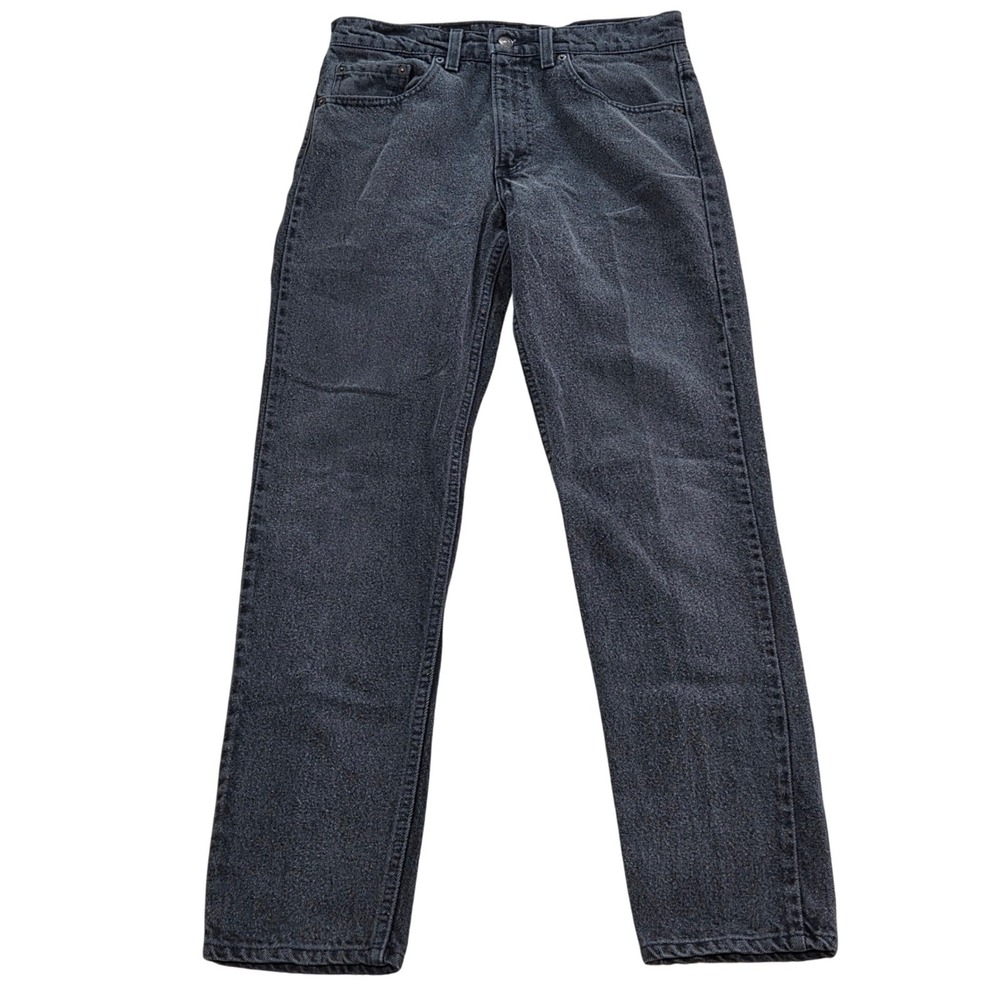 VTG Levi's 512 Slim Fit Tapered Leg Jeans Mens 32x32 Faded Black Denim Pants USA